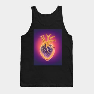 Abstract heart drawing Tank Top